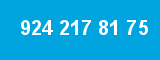 924 217 81 75 924 217 81 75